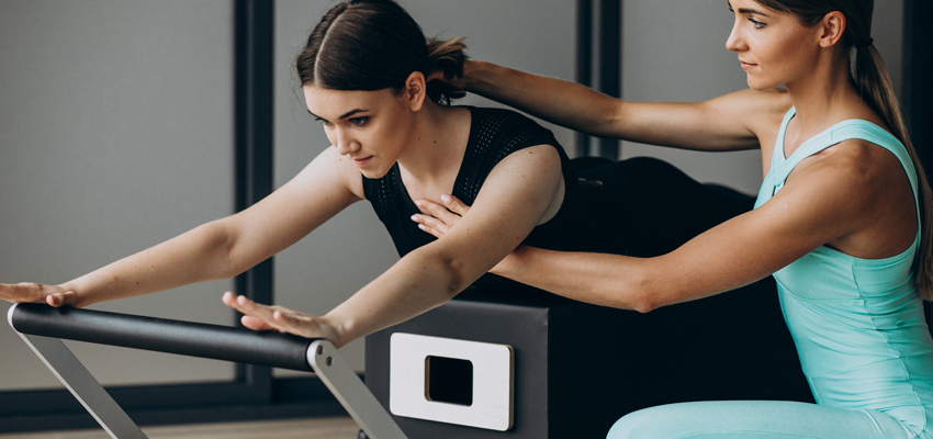 physio-led clinical pilates session